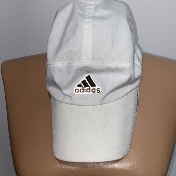 Adidas Women's Baseball Cap Climacool Adjustable Strap Logo White One Size - Picture 1 of 6